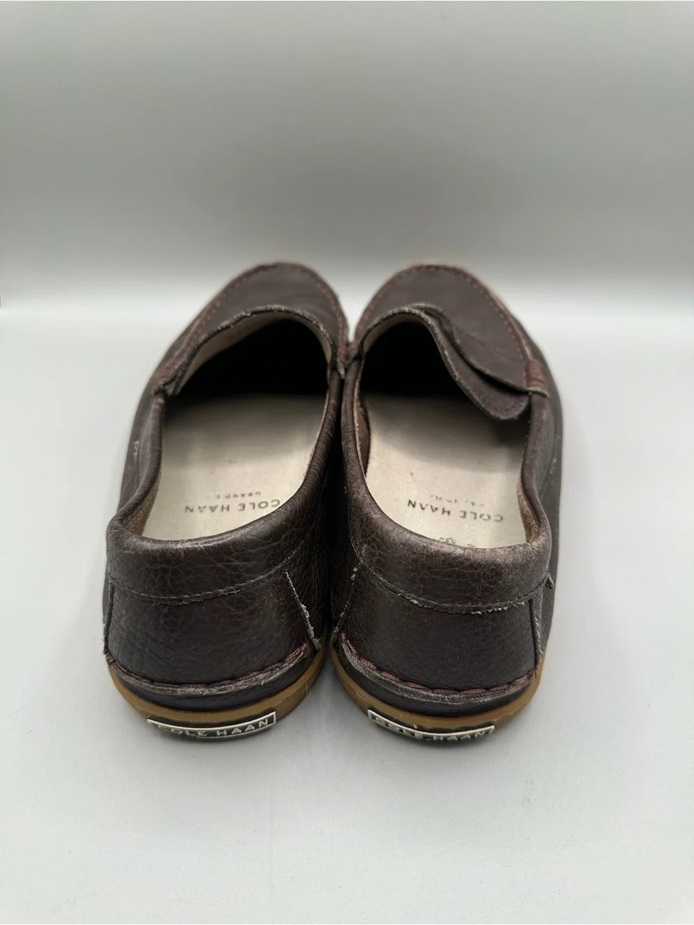 Cole Haan Pinch Weekender Loafers Pebbled Leather Men 10.5 Brown